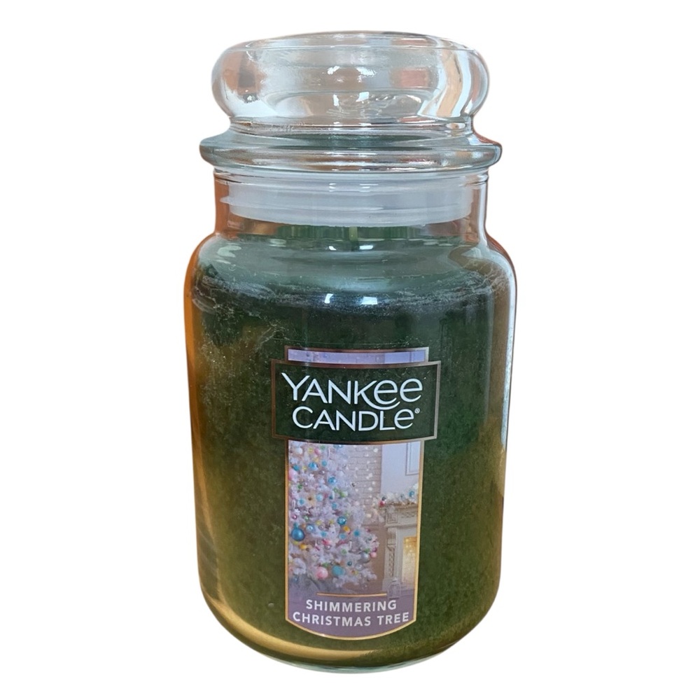 Yankee Candle Large Jar Candle, 22 Oz, Shimmering Christmas Tree, New & Unused